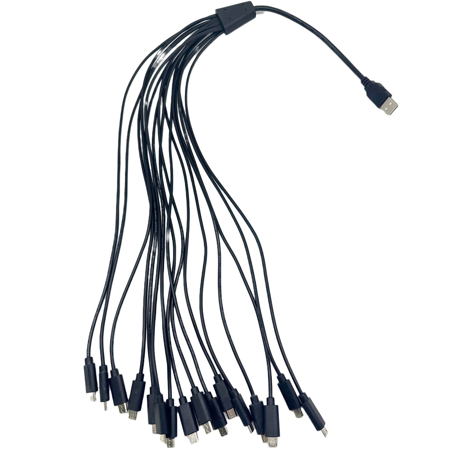 USB 2.0 Type A Male to 16 Multi Micro USB Male 16 in 1 Splitter Charger Cable