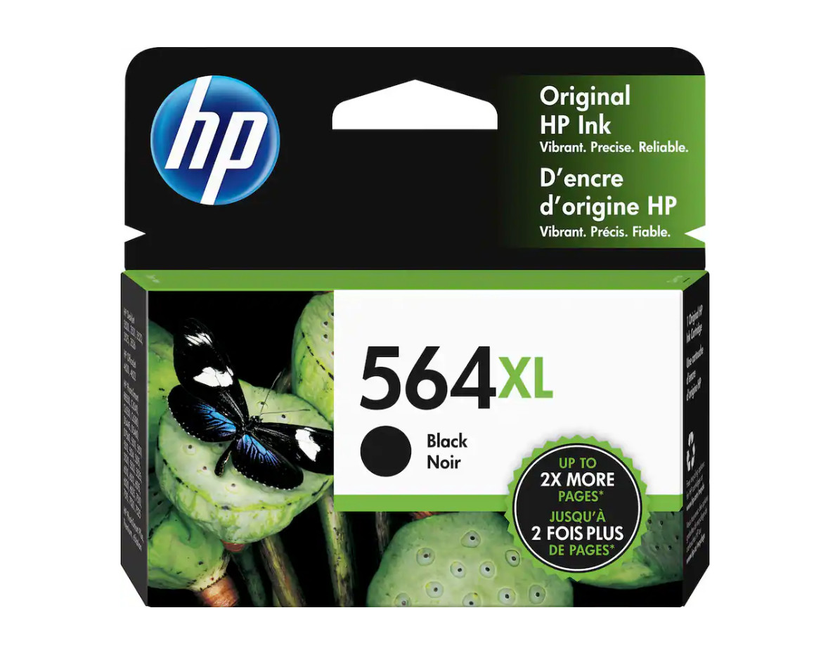 HP 564XL High-Yield Ink Cartridge – Black (Choose Exp Date) – NEW SEALED !!!
