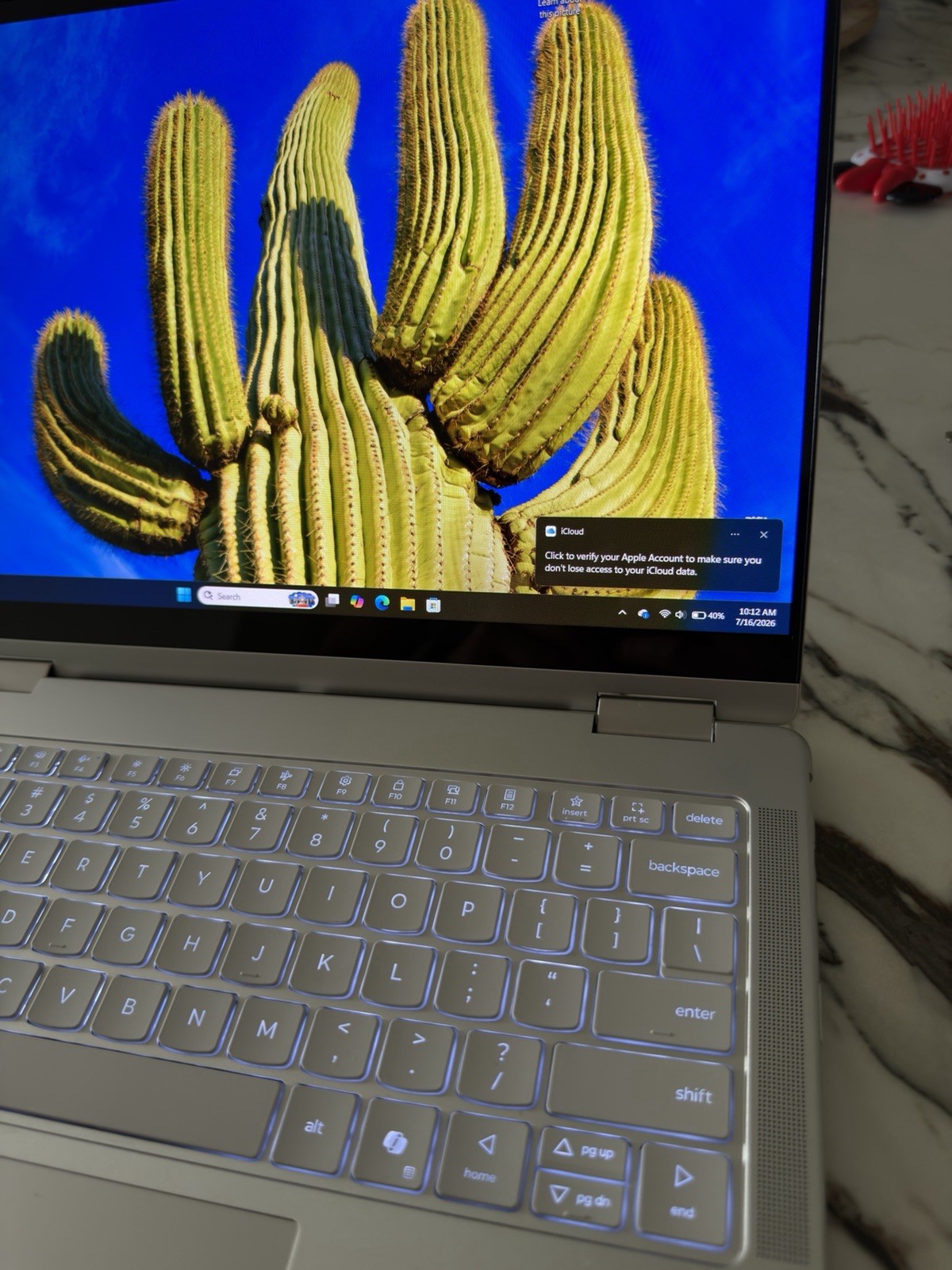 Lenovo Yoga 7 2-in-1 14in OLED Touch Ryzen AI 7 350 16GB 1TB SSD W11 Seashell
