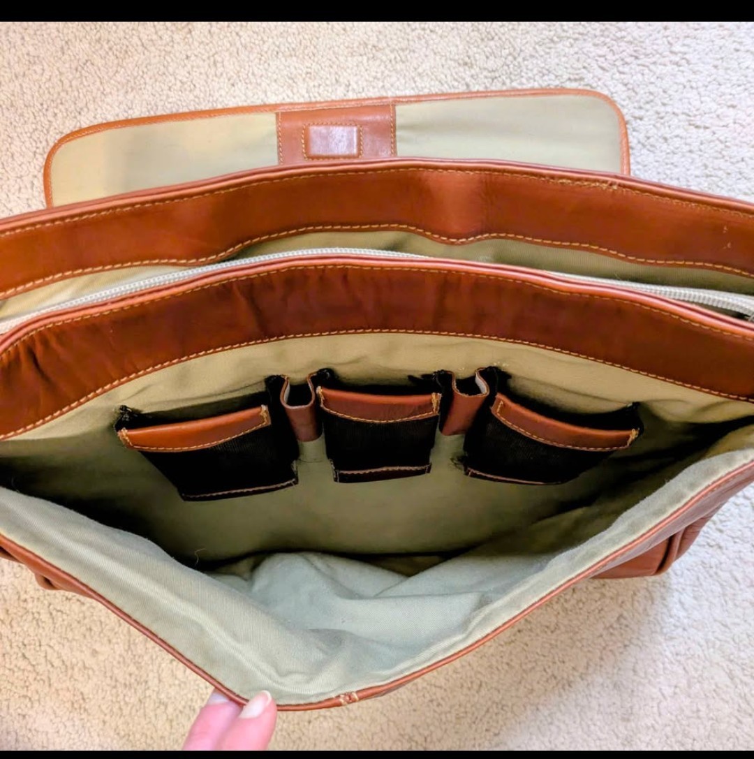 Leather Messenger Bag