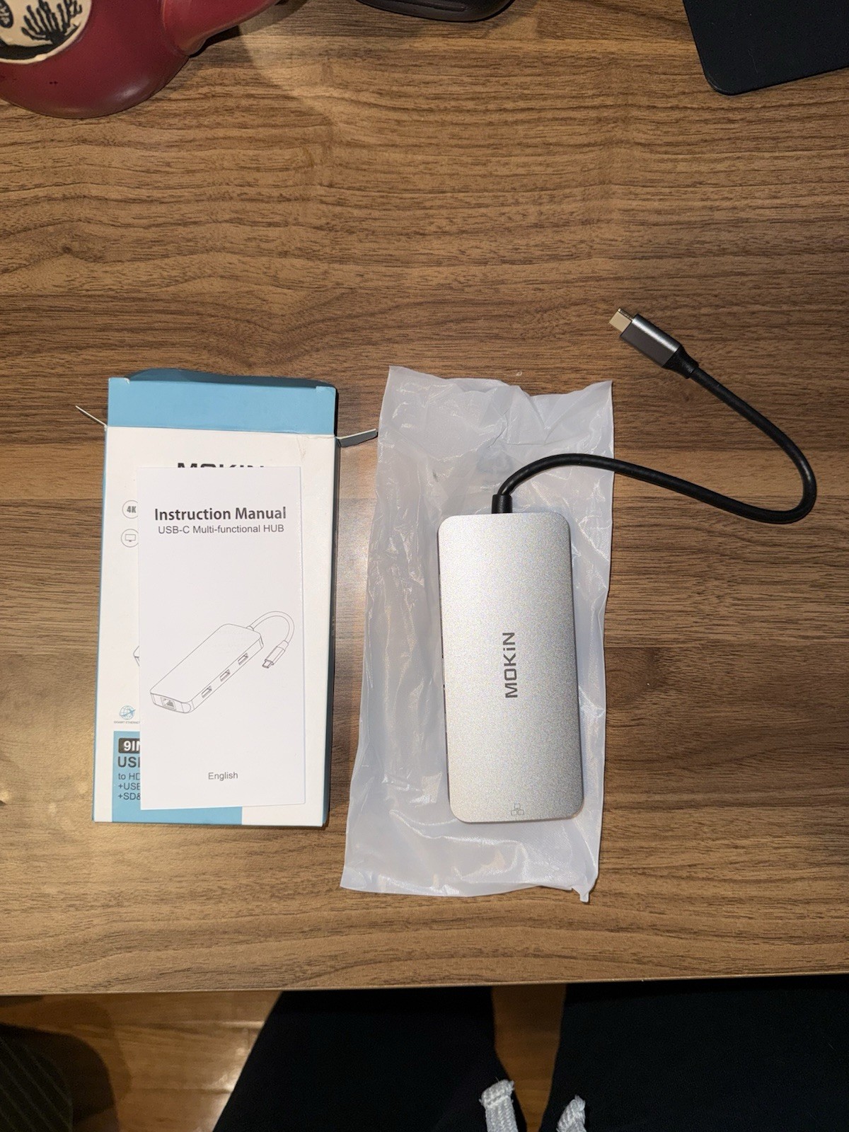 FREE SHIPPING Mokin 9-in-1 USB-C Hub HDMI + RJ45 +USB2.0 + PD +USB-C DATA + USB3