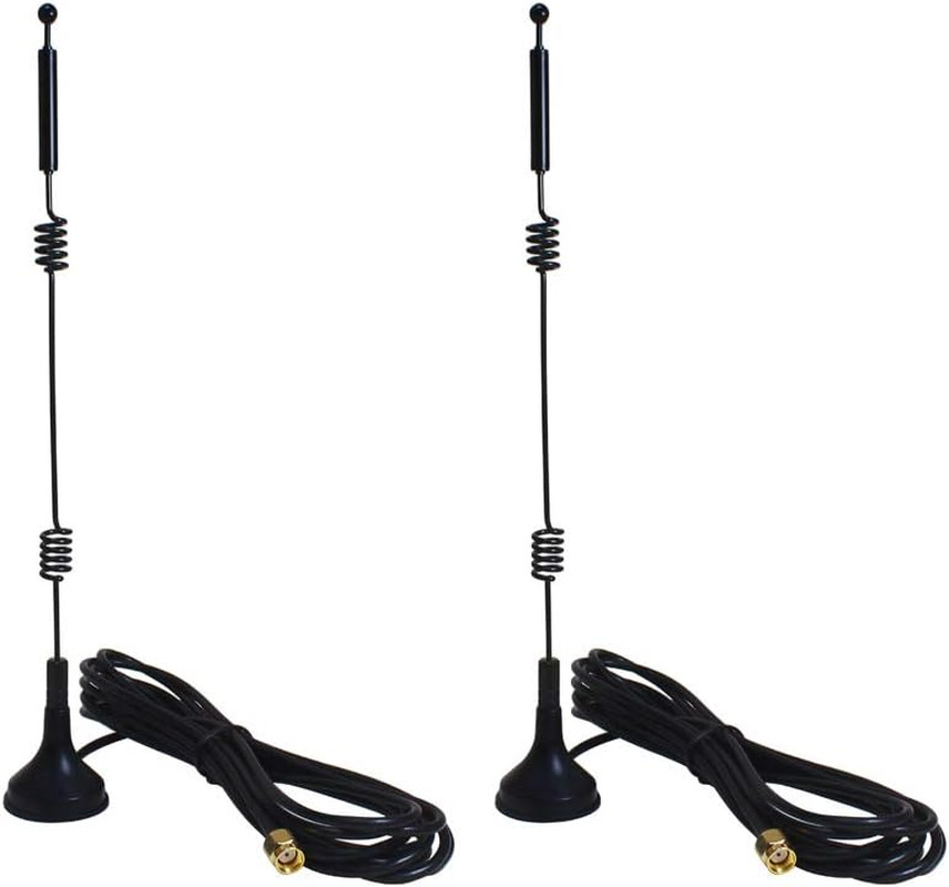 Dual Band Long Range WiFi Antenna (2-Pack), 9dbi 2.4GHZ 5GHZ 5.8GHZ RP-SMA Conn