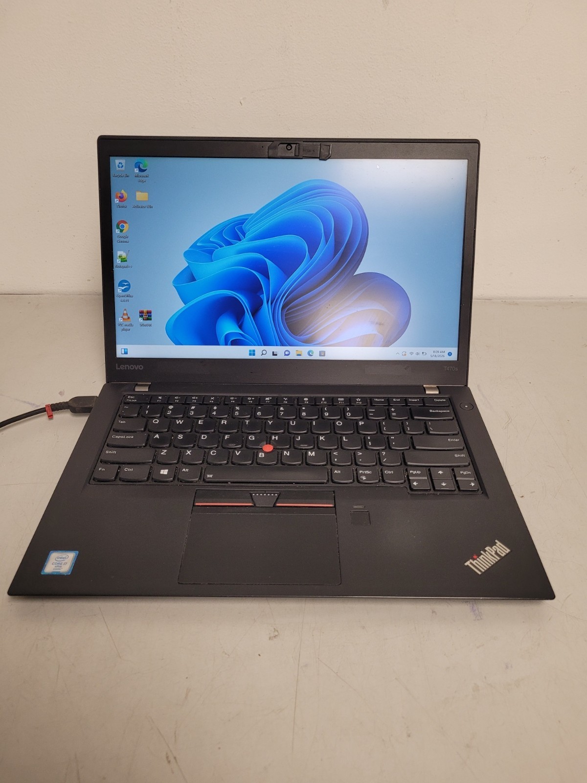 Lenovo ThinkPad T470s 14″ i7-6600u 2.6gh 8gb ram 512gb ssd w11p charger PC147JZH