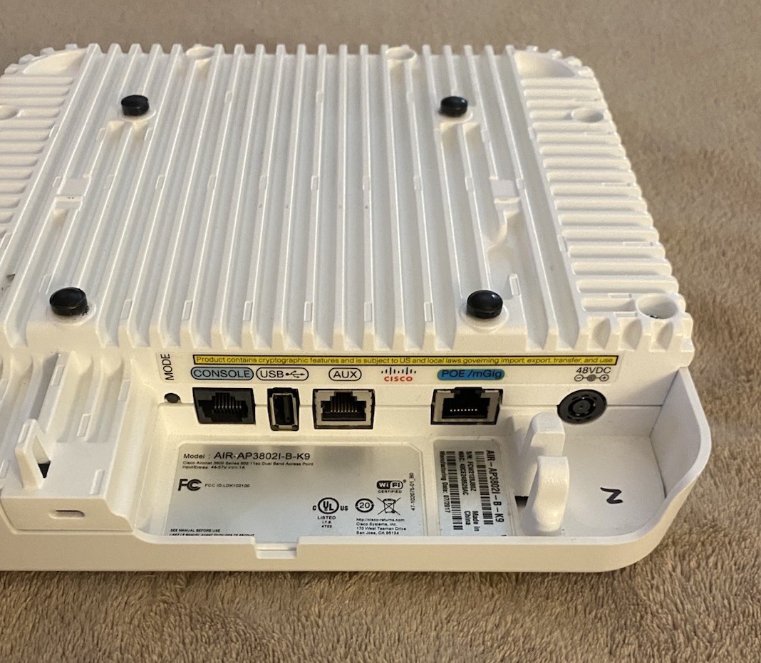 Cisco AIR-AP3802I-B-K9 Aironet 3802 Series Wireless Access Point Cisco 3802I