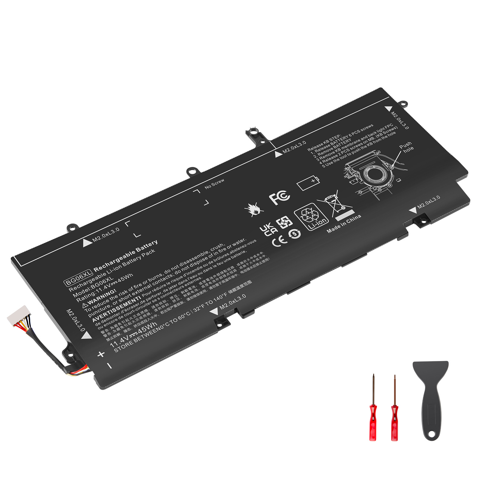 BG06XL BG06045XL Battery for HP EliteBook Folio 1040 G3 Series 804175-181