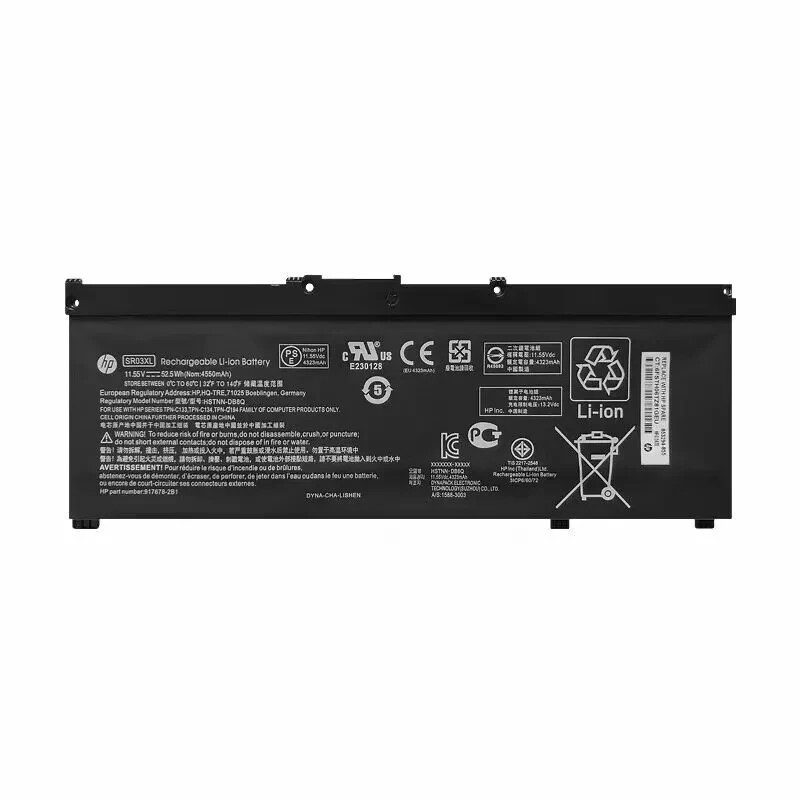 New Genuine 52.2Wh SR03XL Battery for HP Pavilion 15-cx0xxx, Gaming 15-cx000 OEM