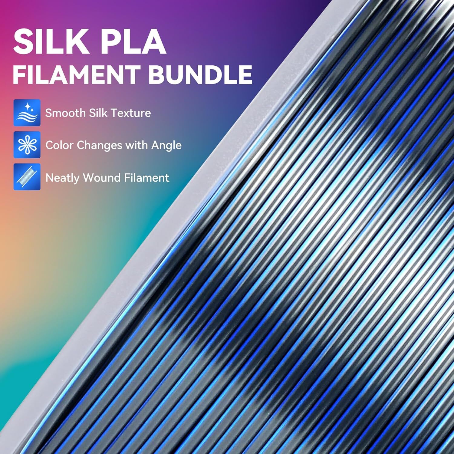 [BUY 6 PAY 4]JAYO 1.1KG PLA Meta PETG SILK PLA+ ABS 3D Printer Filament 1.75mm