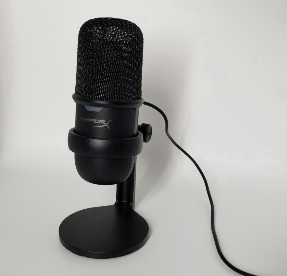 HyperX Solocast USB Microphone Black Adjustable Stand Freestanding