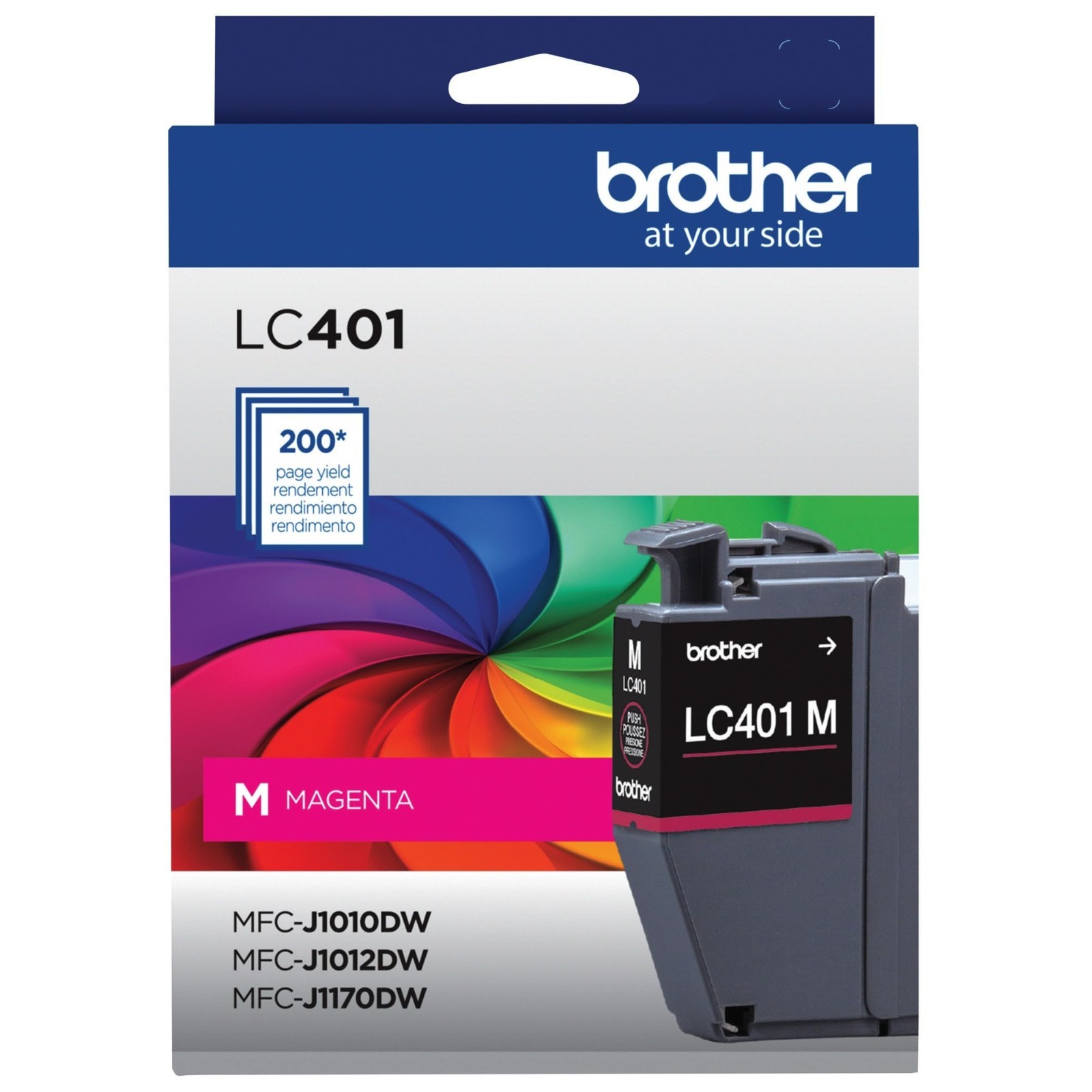 Brother Genuine LC401 M Standard-Yield Magenta Ink Cartridge NEW EXP 02/2029