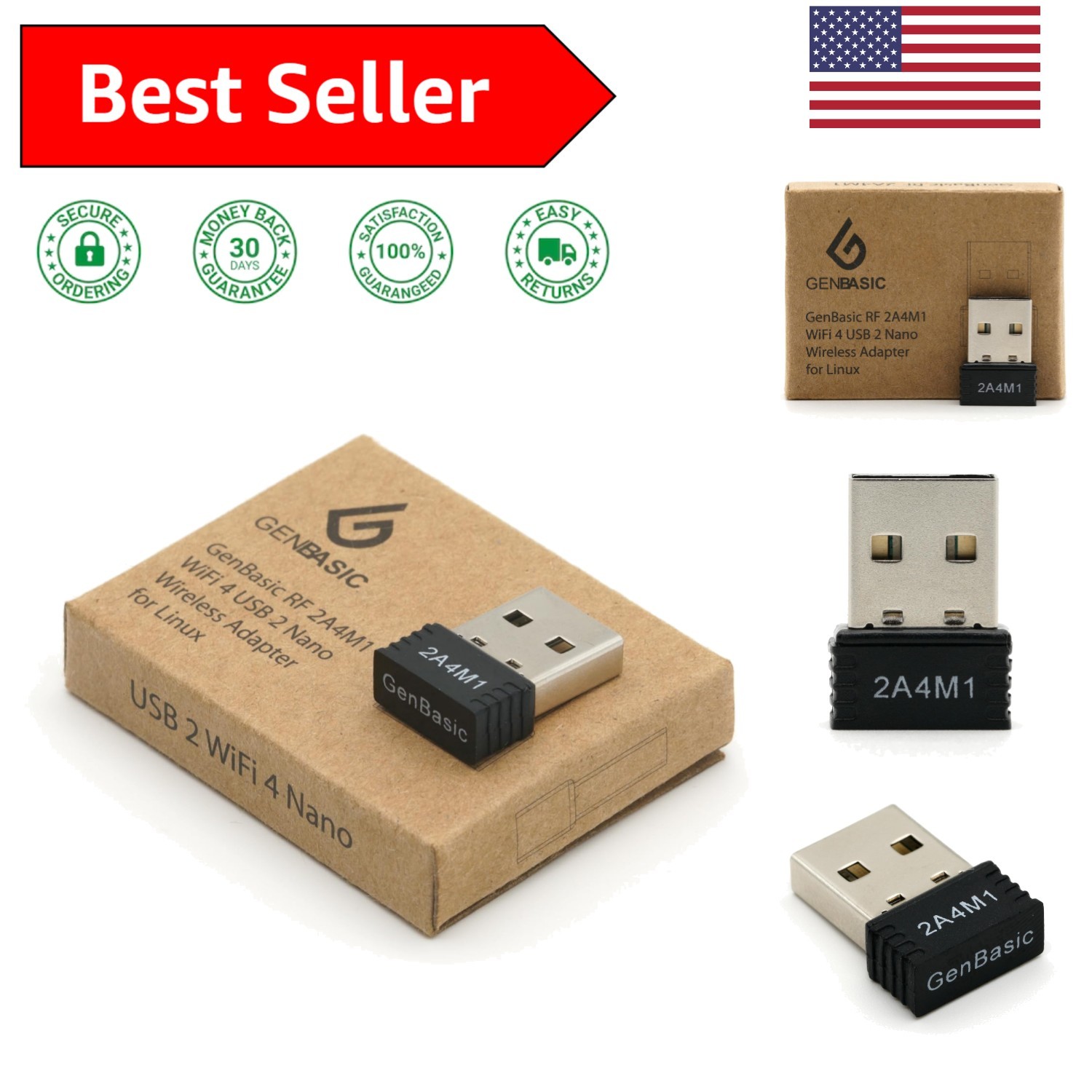 150Mbps WiFi USB Nano Dongle for Linux, Windows and Mac – Secure & Compact