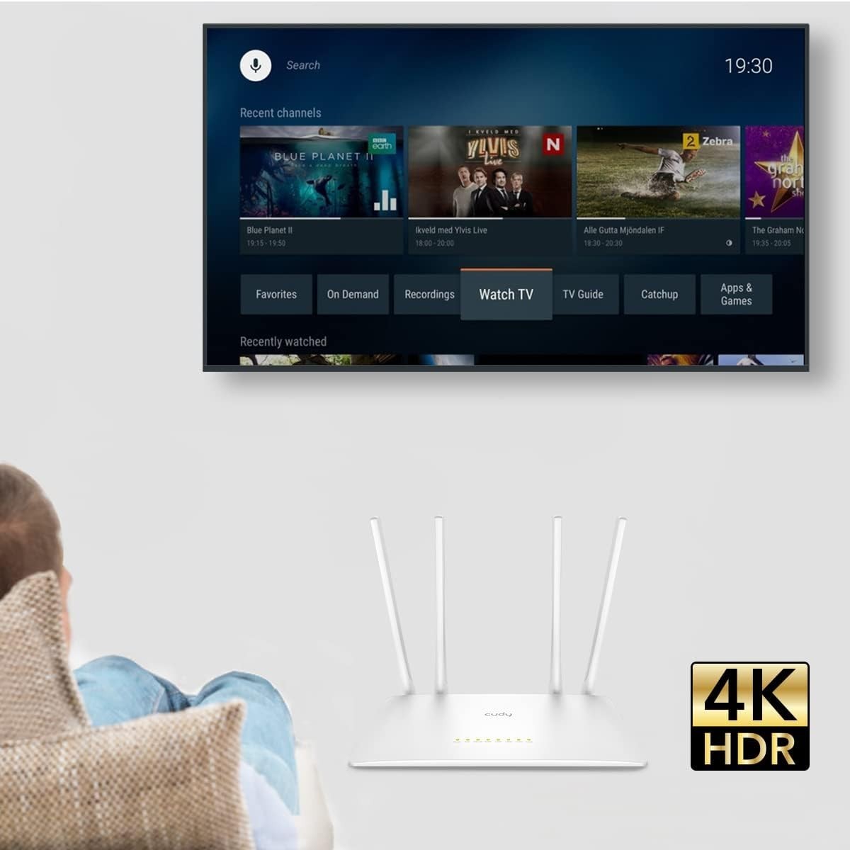 Multi-Function AC1200 Smart WiFi Router with 10/100Mbps LAN & Parental Control