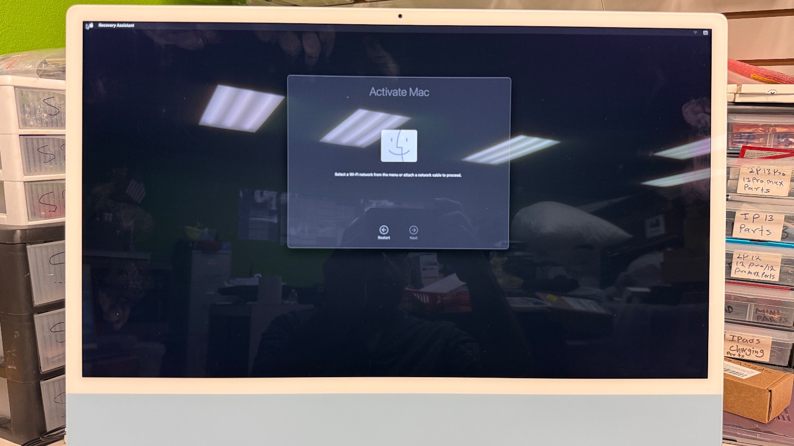 iMac 24inch m 1 2021 screen replacement Blue Taken from working unit A2439