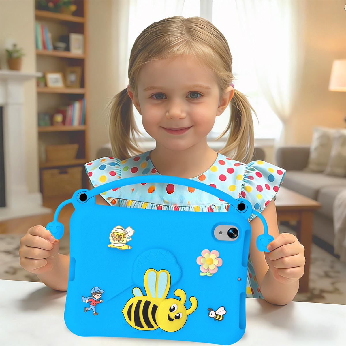 Kids Handle Lovely Case for Apple iPad Mini 6 / Mini (A17 Pro) 8.3 inch 2024