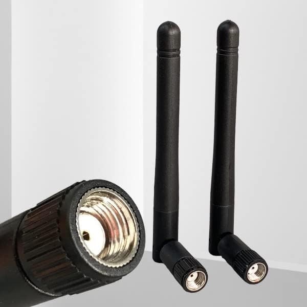 2-Pack Dual Band WiFi 2.4GHz 5GHz 5.8GHz 3dBi MIMO RP-SMA Male Antenna for Wi…