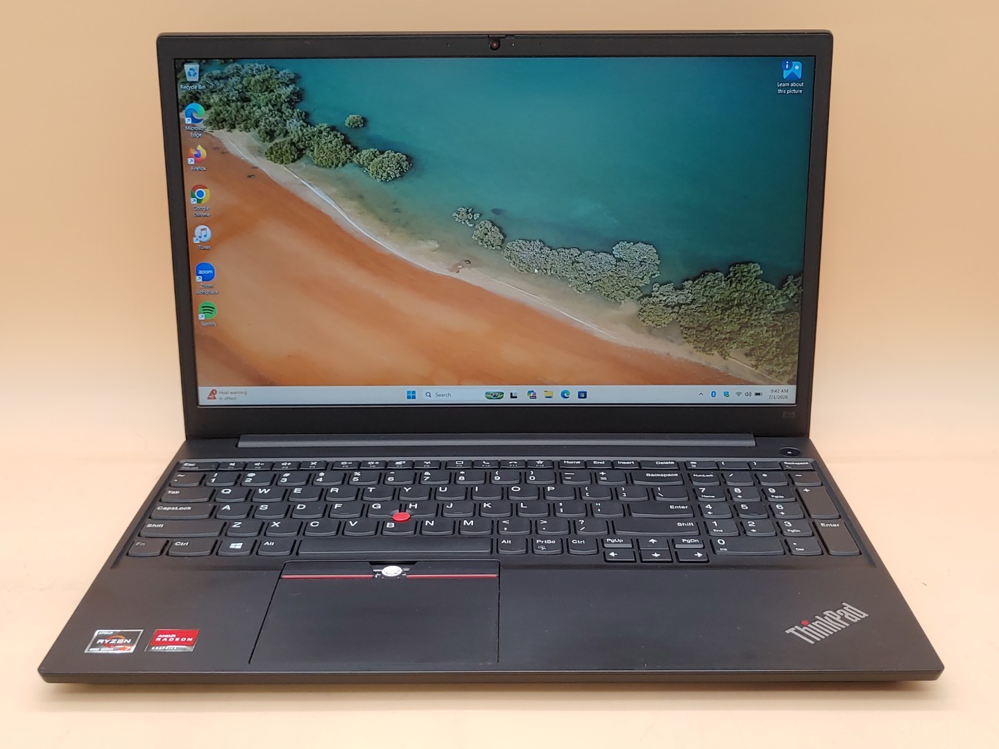 Lenovo ThinkPad E15 Gen 2 15.6″ Ryzen 7 4700U 16GB 512GB Win11Pro *NO A/C* *READ