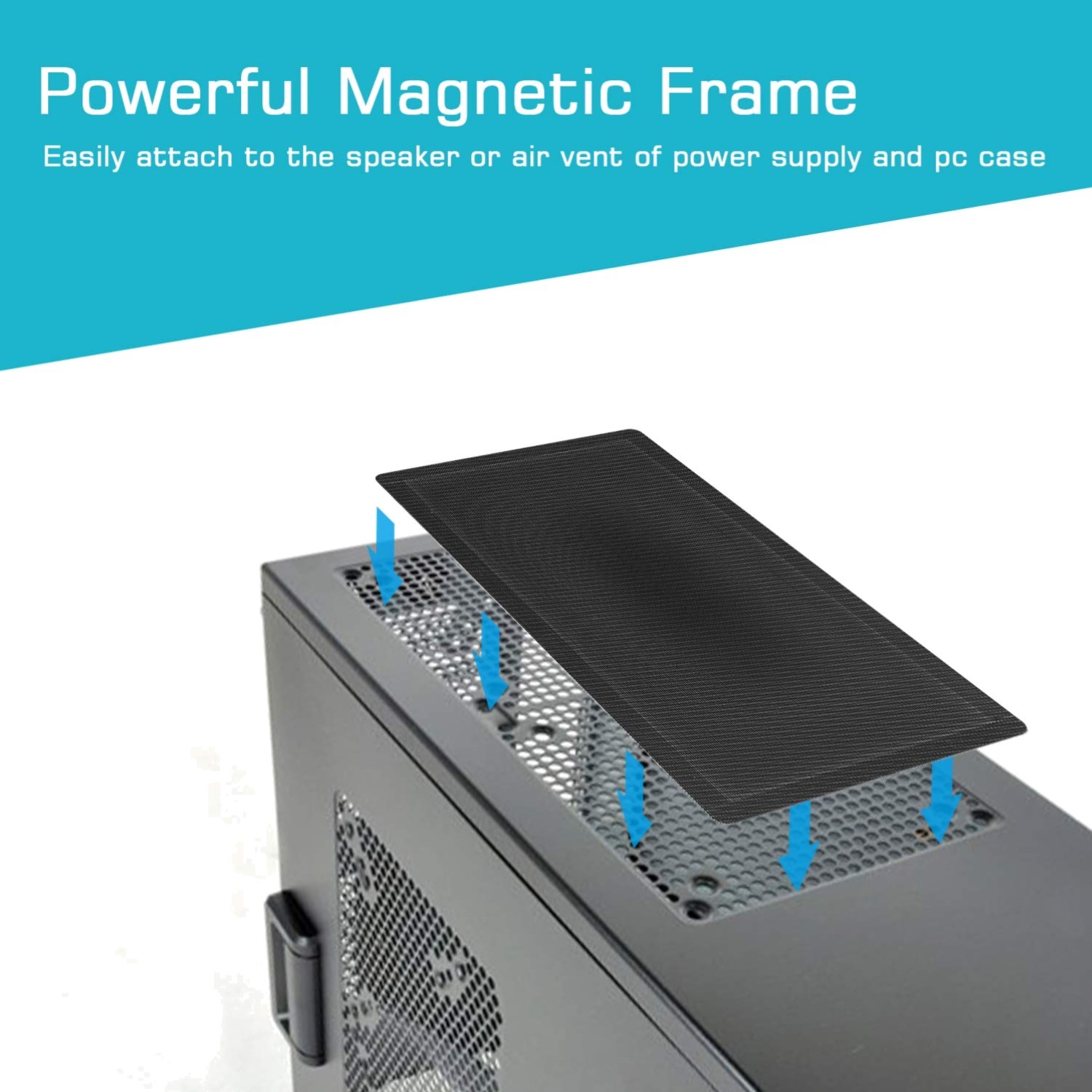 Durable 287x147mm Magnetic Dust Filters – 2-Pack for Computers and Electronics