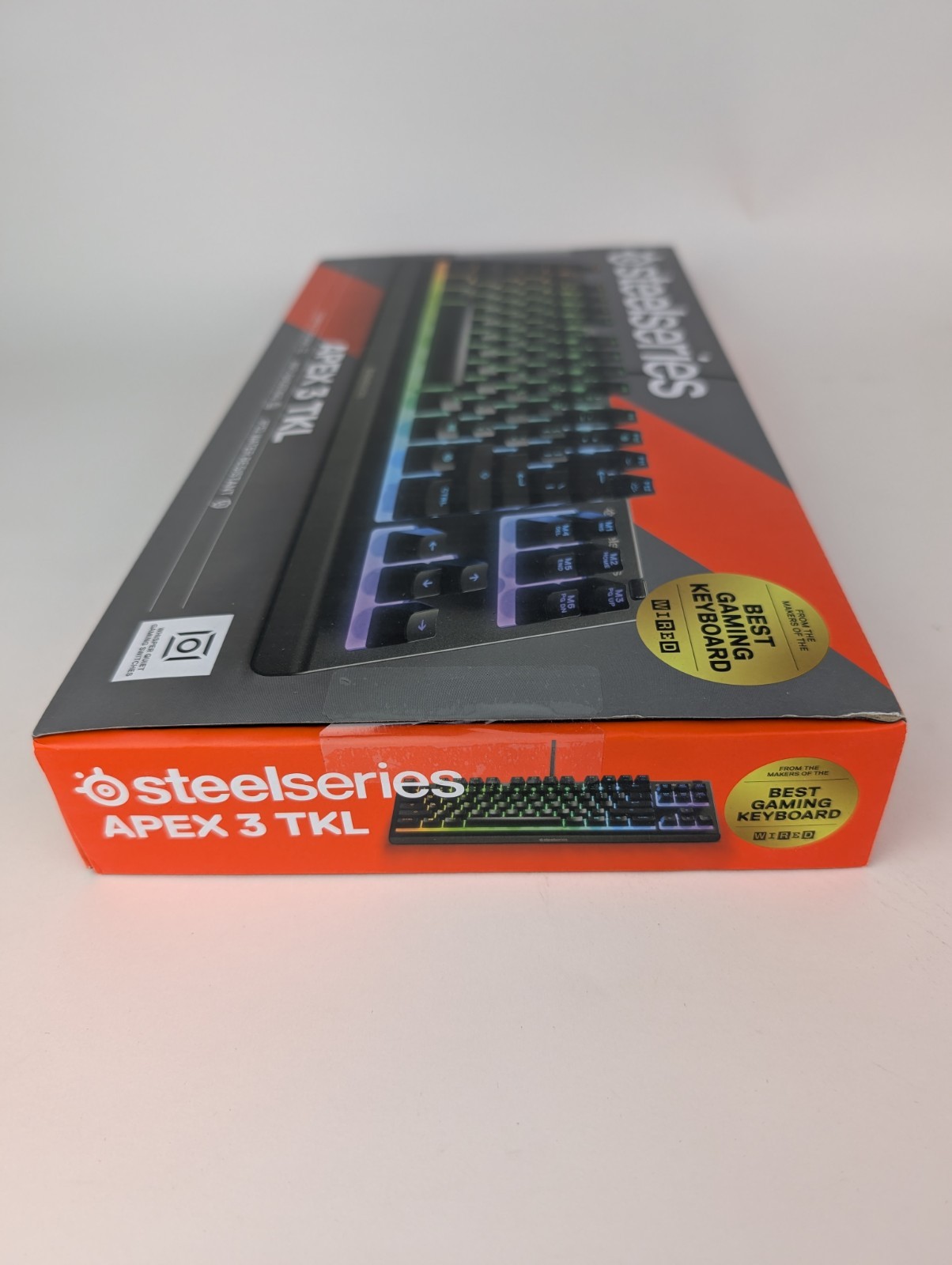 SteelSeries Apex 3 TKL RGB Gaming Keyboard Water & Dust Resistant USB-A