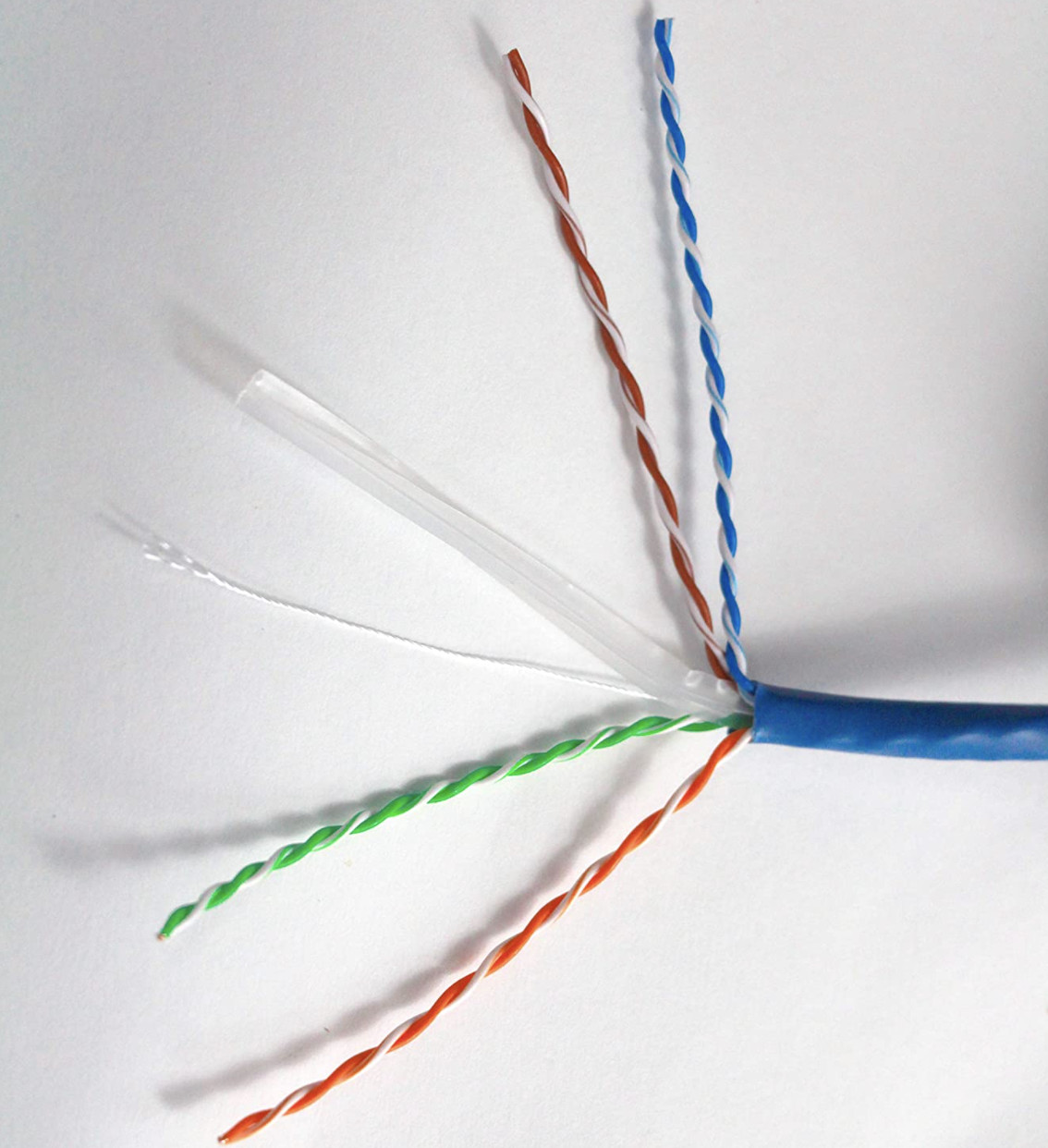 Cat6a 1000ft Plenum UTP 650MHZ 23AWG PURE COPPER Cat6a CMP BLUE | Network Cable