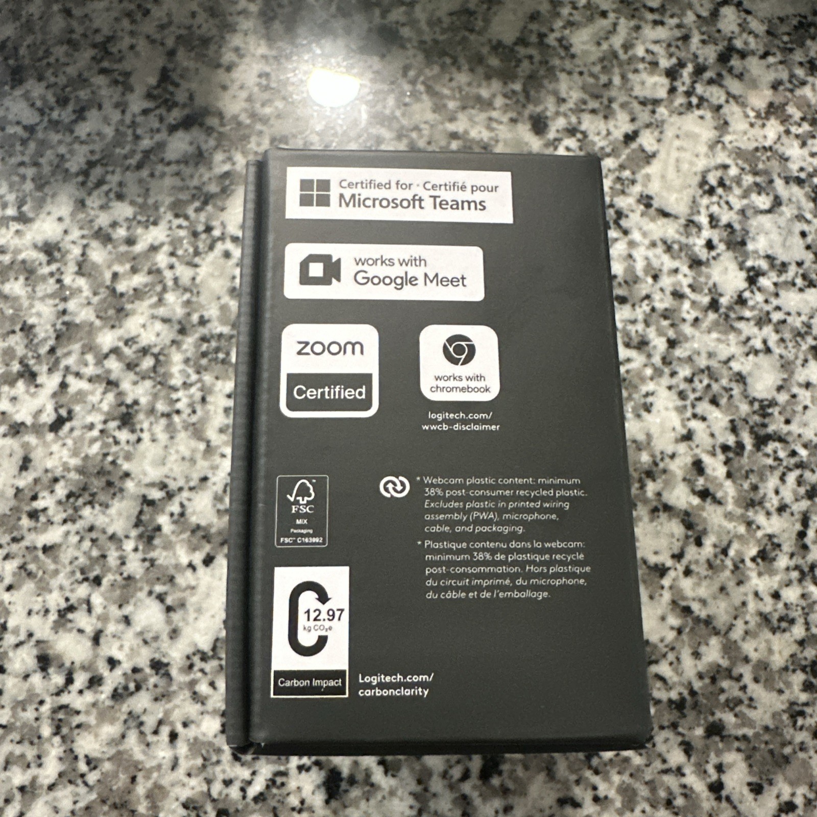 Logitech 4K Pro 4K Webcam Noise-Canceling Mic PC/MAC 960-001390 Sealed Brand New