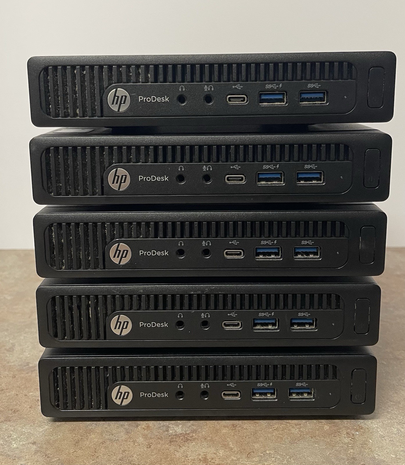 Lot of 5: HP ProDesk: 600 G2 Mini: i5-6700T 8GB RAM: 128GB SSD: Win10