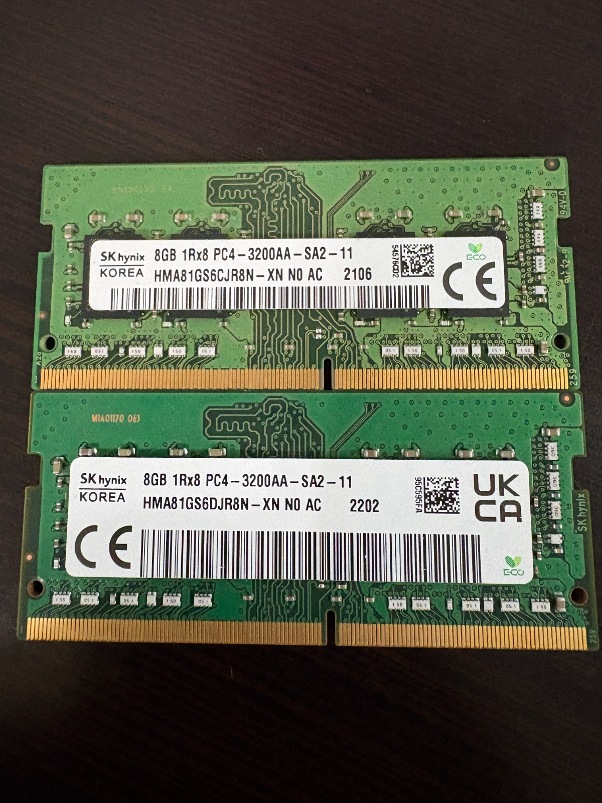 SK Hynix 16GB Kit (2x8GB) DDR4-3200 SODIMM Laptop RAM Tested Working