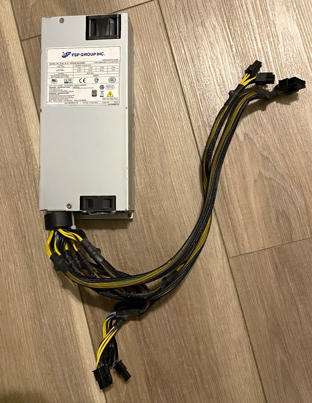 FSP600-40UGSBE 600W 80+ Silver ATX Power Supply – Tested Working –