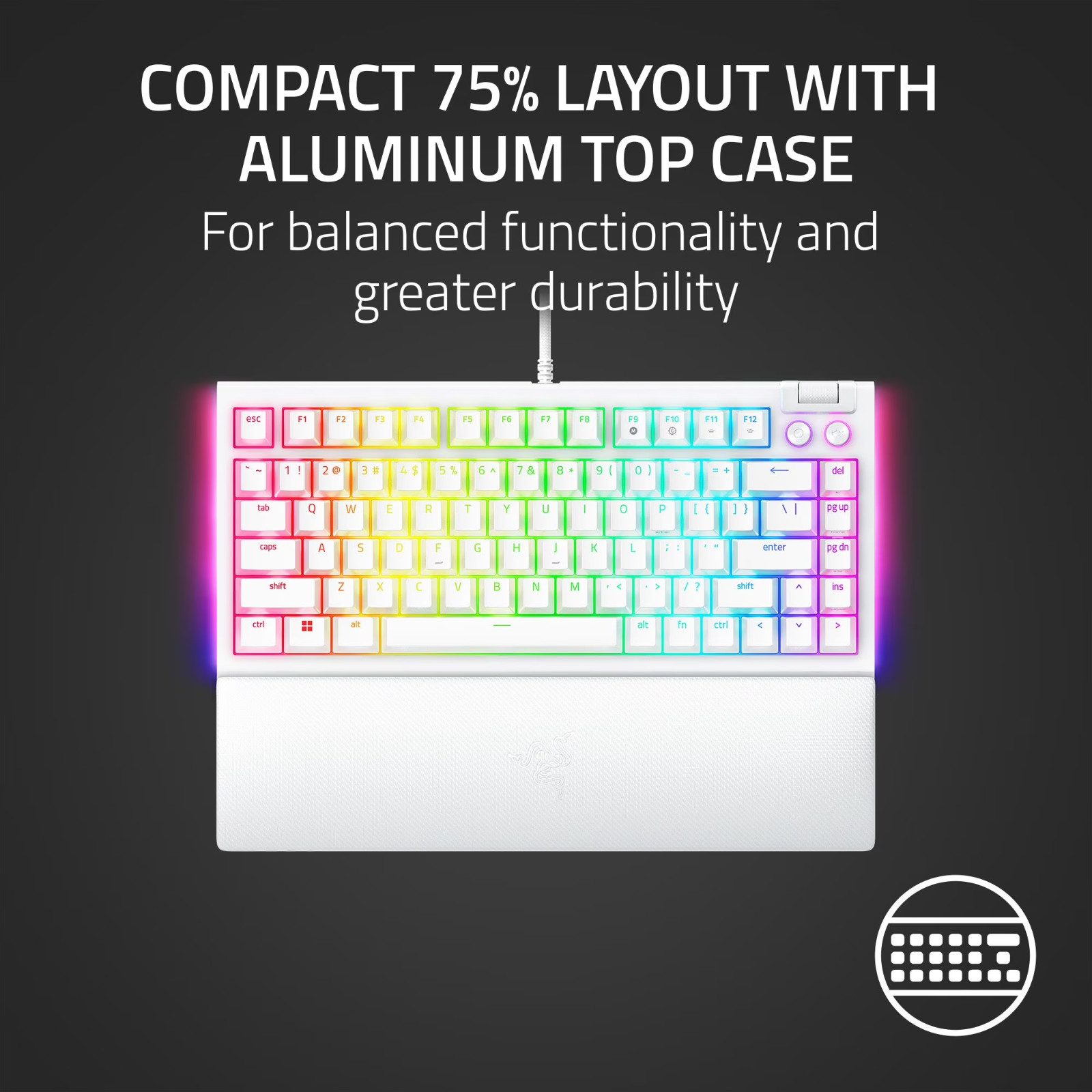 Razer BlackWidow V4 RGB Wired Gaming Keyboard White