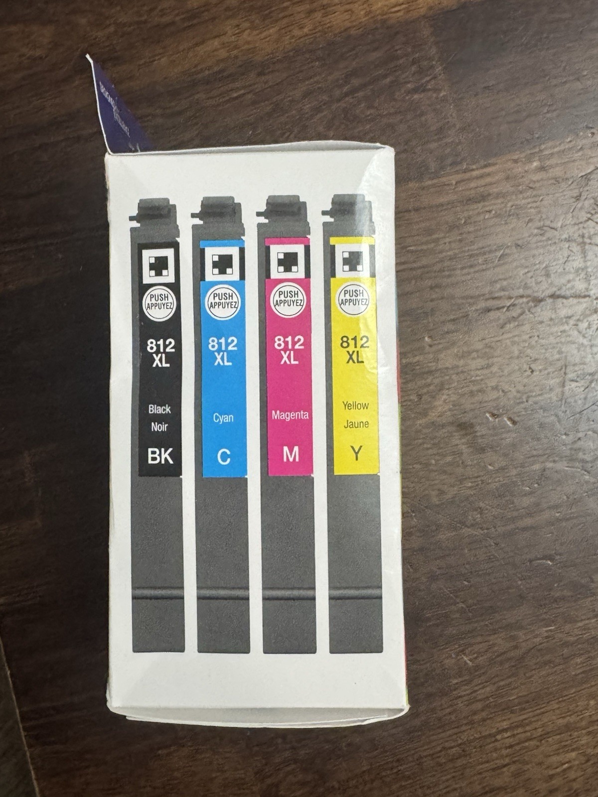 NEW! Genuine Epson 812XL 4 pack Black Cyan Mag Yellow Ink XL Cartridges Ex 1/29