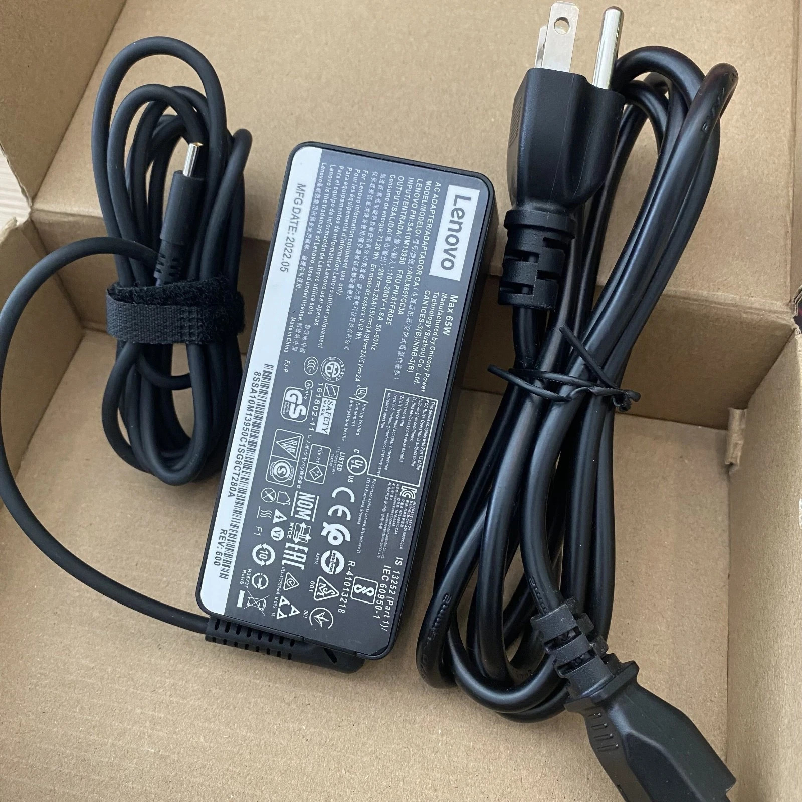 Lot OEM 65W USB-C Type-C Adapter Charger for Lenovo ThinkPad T480 ADLX65YLC3A US