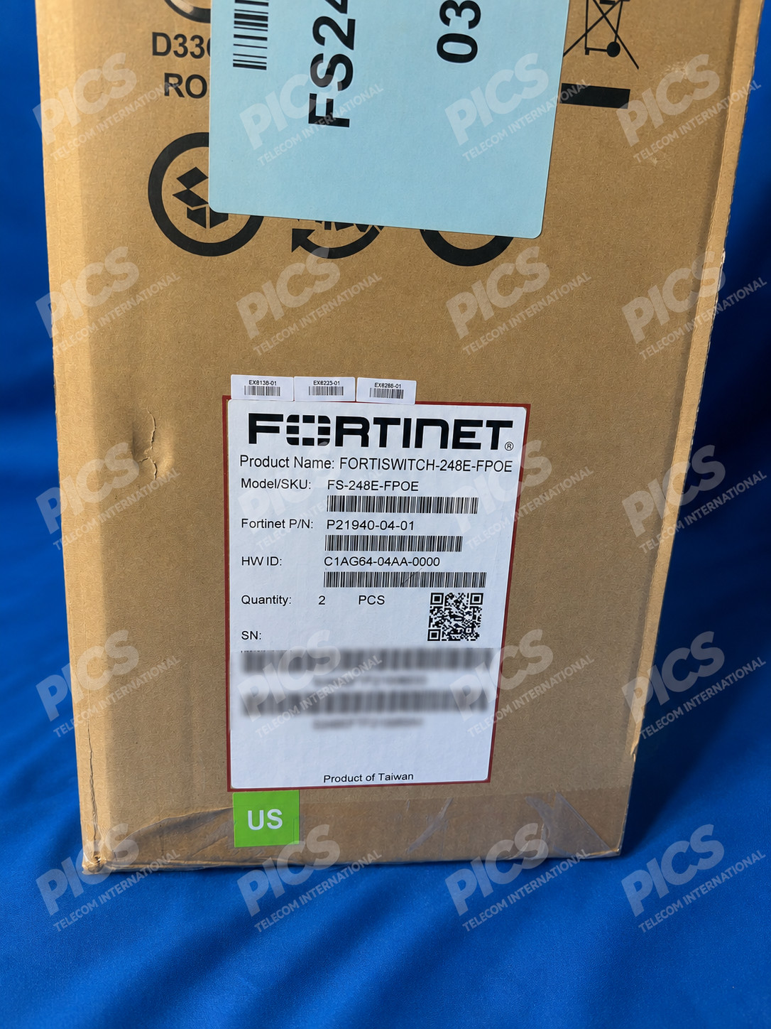 Fortinet FS-248E-FPOE FortiSwitch 48-Port PoE Gigabit Switch