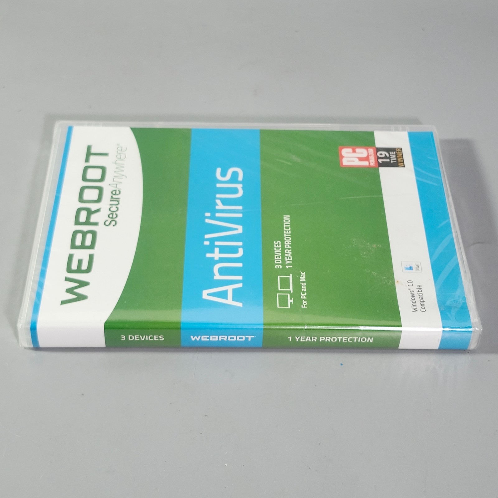 WebRoot Antivirus Virus Malware Protection CD-ROM for Windows 10 PC MAC 3-Device
