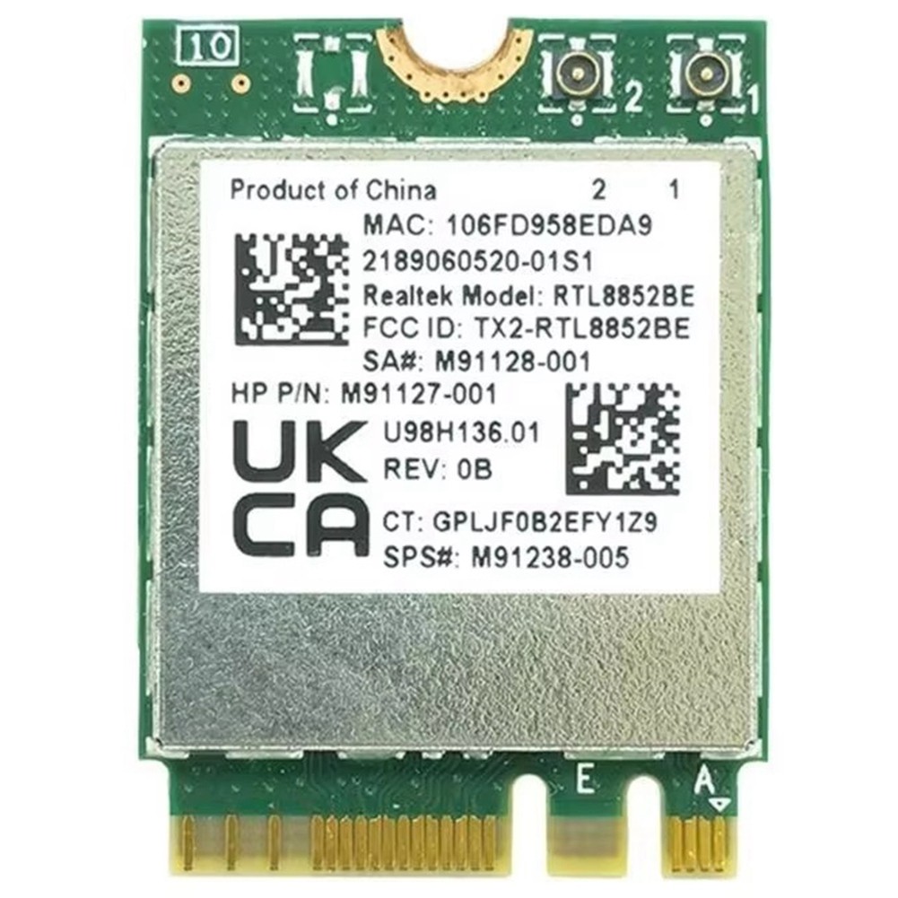 WIFI E8BE AX1800 WIFI6 1800M RTL8852BE WLAN 802.11ax Bluetooth5.2 M7336 Card