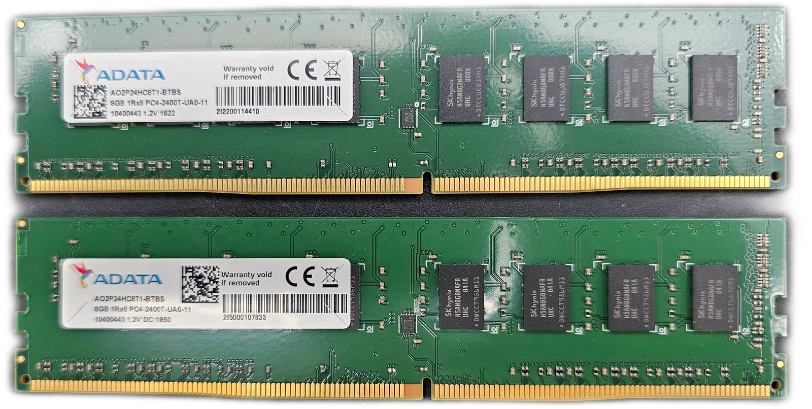 ADATA 16GB DDR4-2400 PC4-19200 UDIMM DESKTOP RAM (2x8GB)