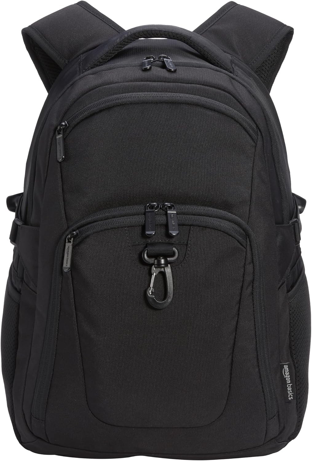 Amazon Basics 15.6″ Laptop Backpack, Water Resistant, Black