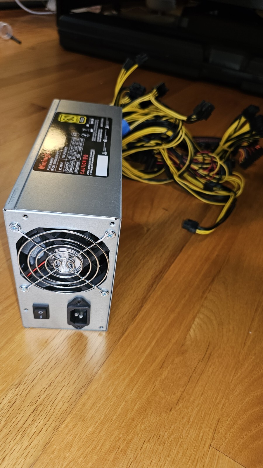 MiningCave 2000W-8GPU-ATX Miner Power Supply, 2000 Watts supports 8 *EIGHT* GPUs