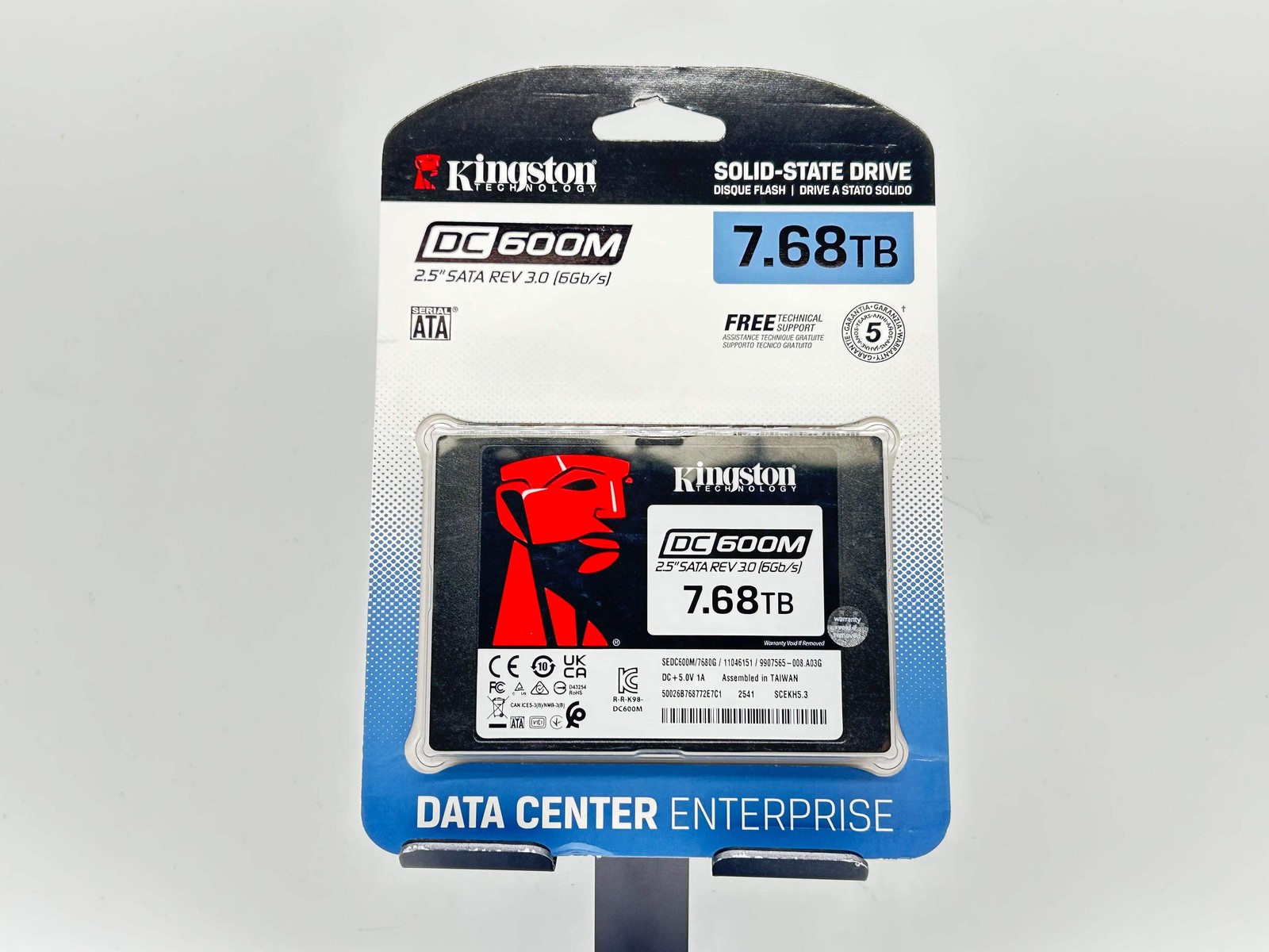 Kingston (SEDC600M/7680G) DC600M 7.68TB 2.5″ SATA 6Gb/s Rev 3.0 New Sealed