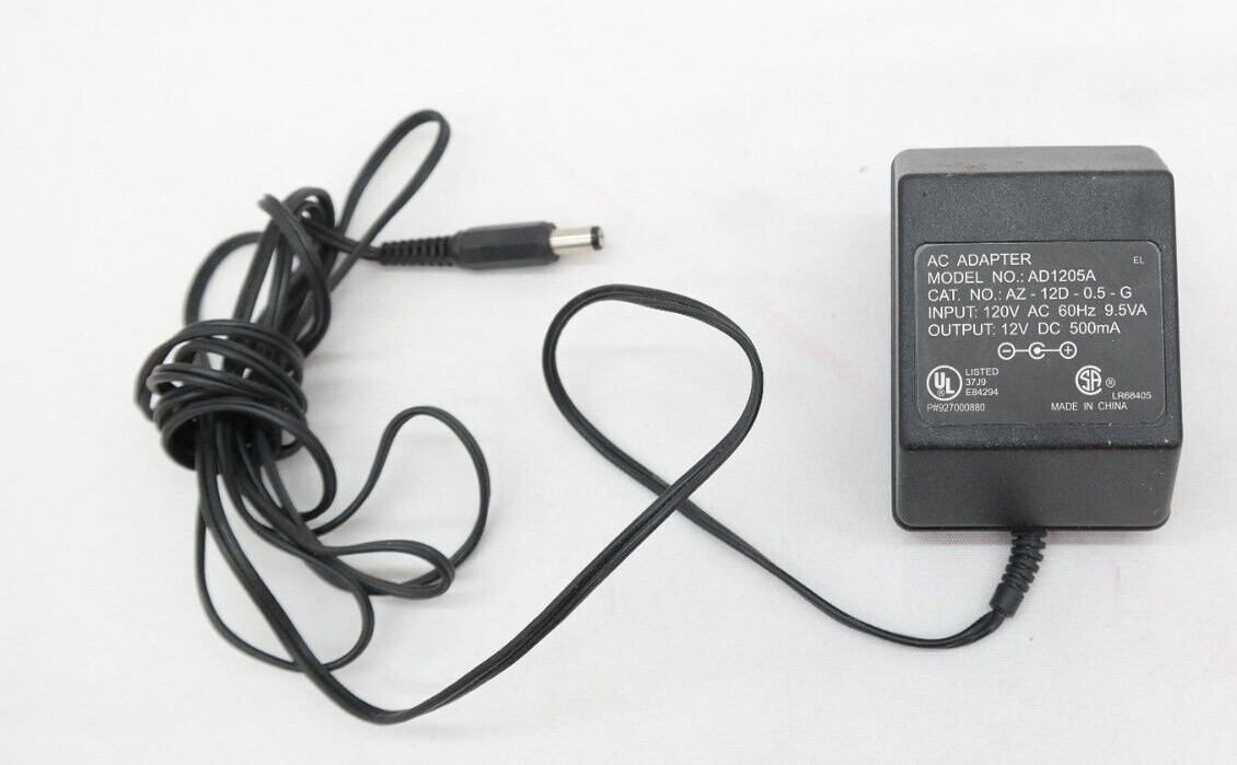 AC Adapter Charger Power Supply 12V DC 500mA Model AD1205A TF