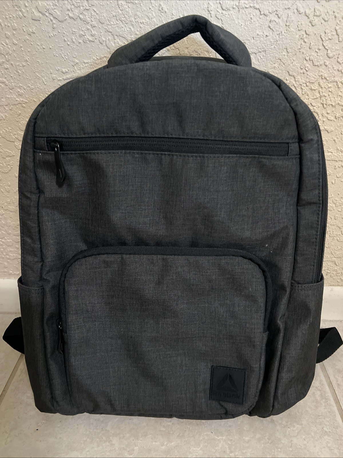 16″ Reebok Backpack Dark Gray One Size Laptop Sleeve Multiple Compartments NWOT