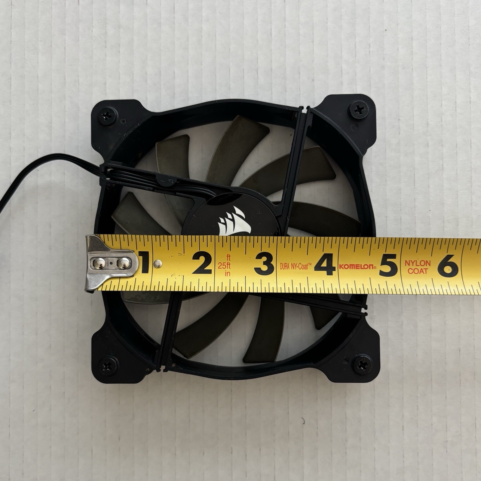 Corsair 120mm Case Fan, Model A1225L12S-2 12v DC 0.30A (Black)