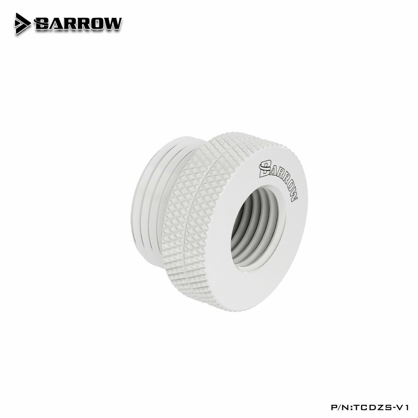 4 Pcs Barrow G1/4″ Fillport Fitting Bulkhead Pass Through Fitting TCDZS-V1 White