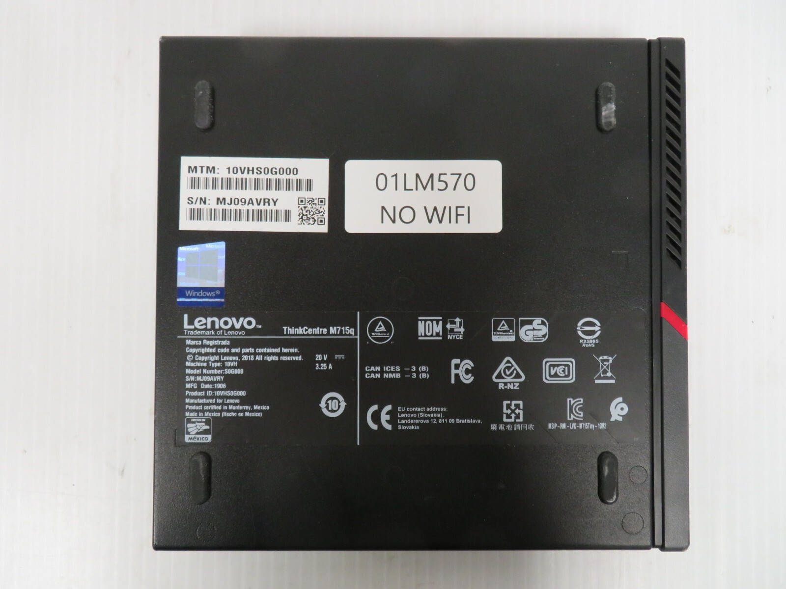 Lenovo ThinkCentre M715Q AMD Mini Desktop Motherboard – 01LM570