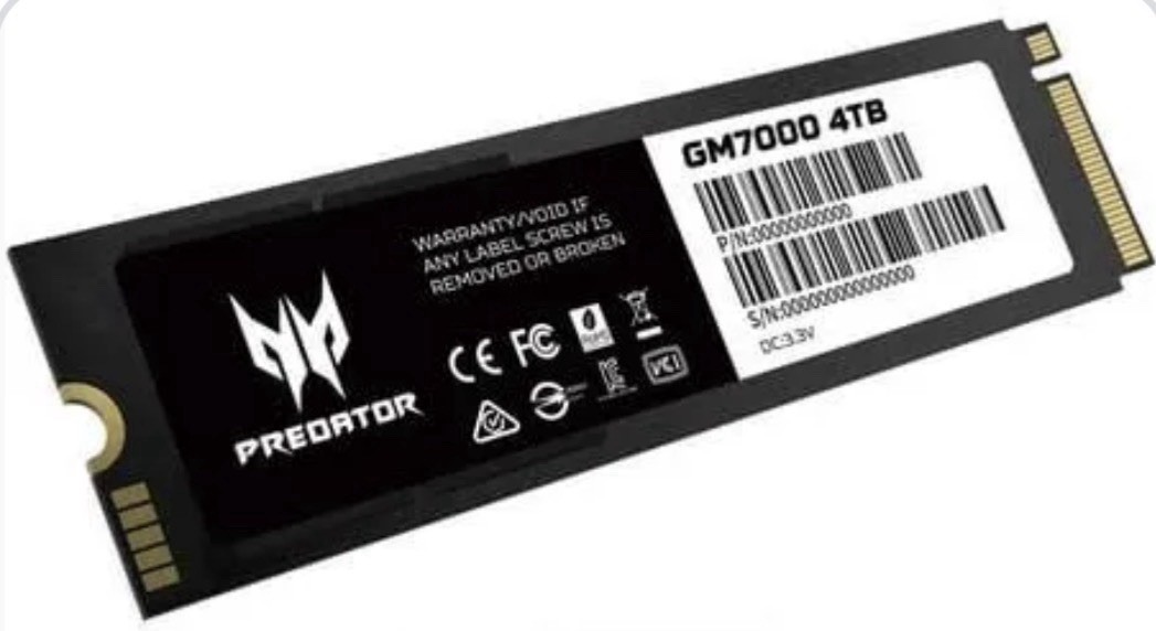 G1 Acer Predator GM7000 NVMe Gen4 Gaming SSD Solid State Drive 4TB opened READ!!