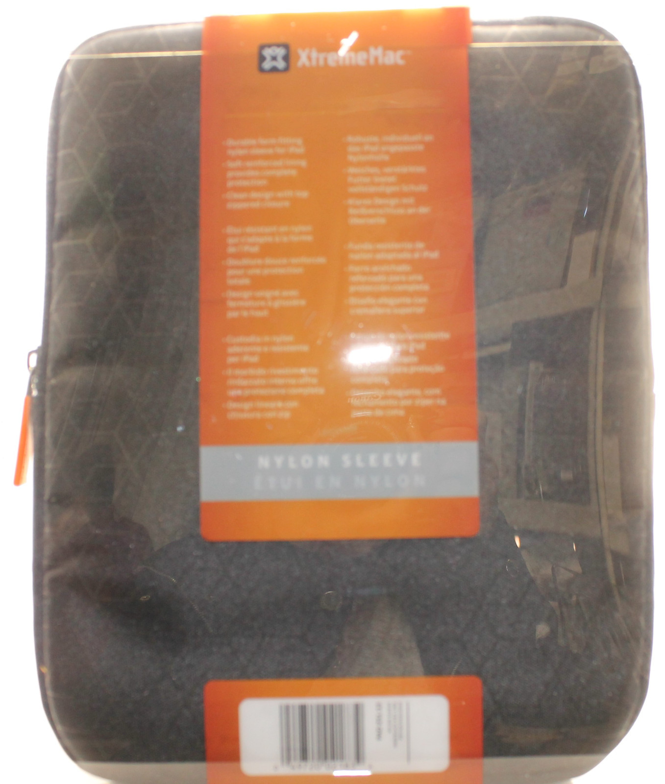 Xtrememac Zipper Sleeve Pouch Slip Case for iPad Air 1/2 & iPad 2 3 4 (Black)
