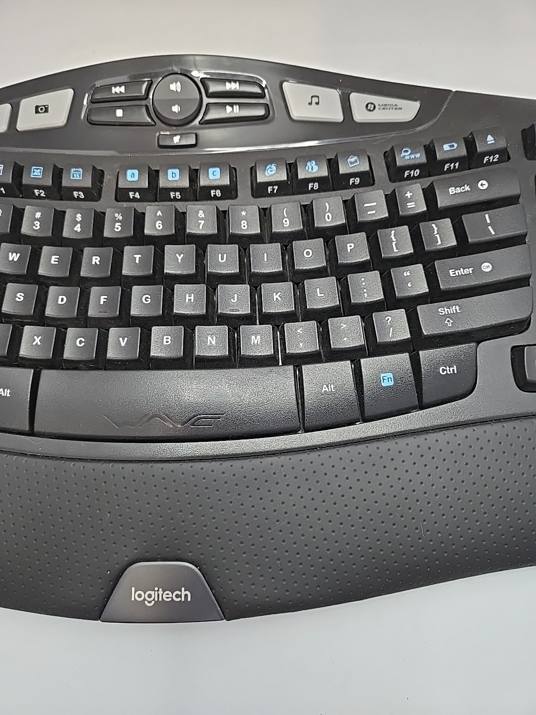 Logitech K350 Wireless Comfort Wave Ergonomic Keyboard w/ NEW Unify USB Dongle
