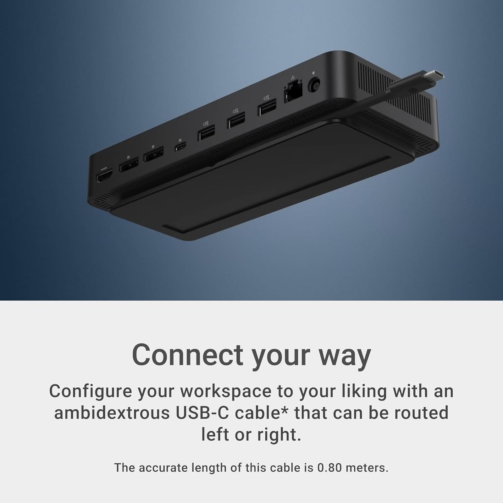 Dell Pro Dock WD25 USB C Docking Station with DisplayPort HDMI USB 3.2 Gen2 100W