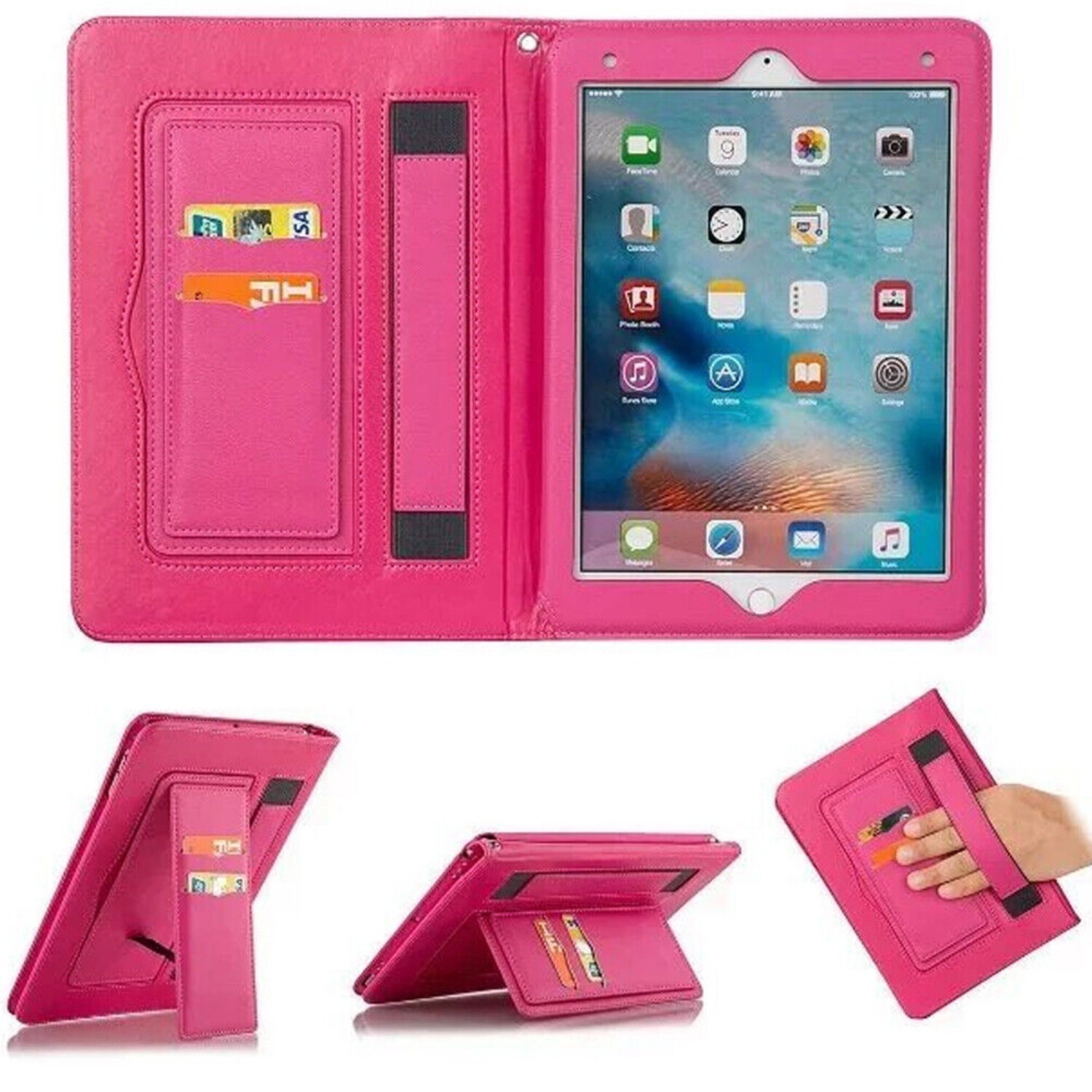 Leather Stand Case Cover For iPad Mini 1st 2nd 3rd 4th 5th 6th Gen Mini A17 Pro