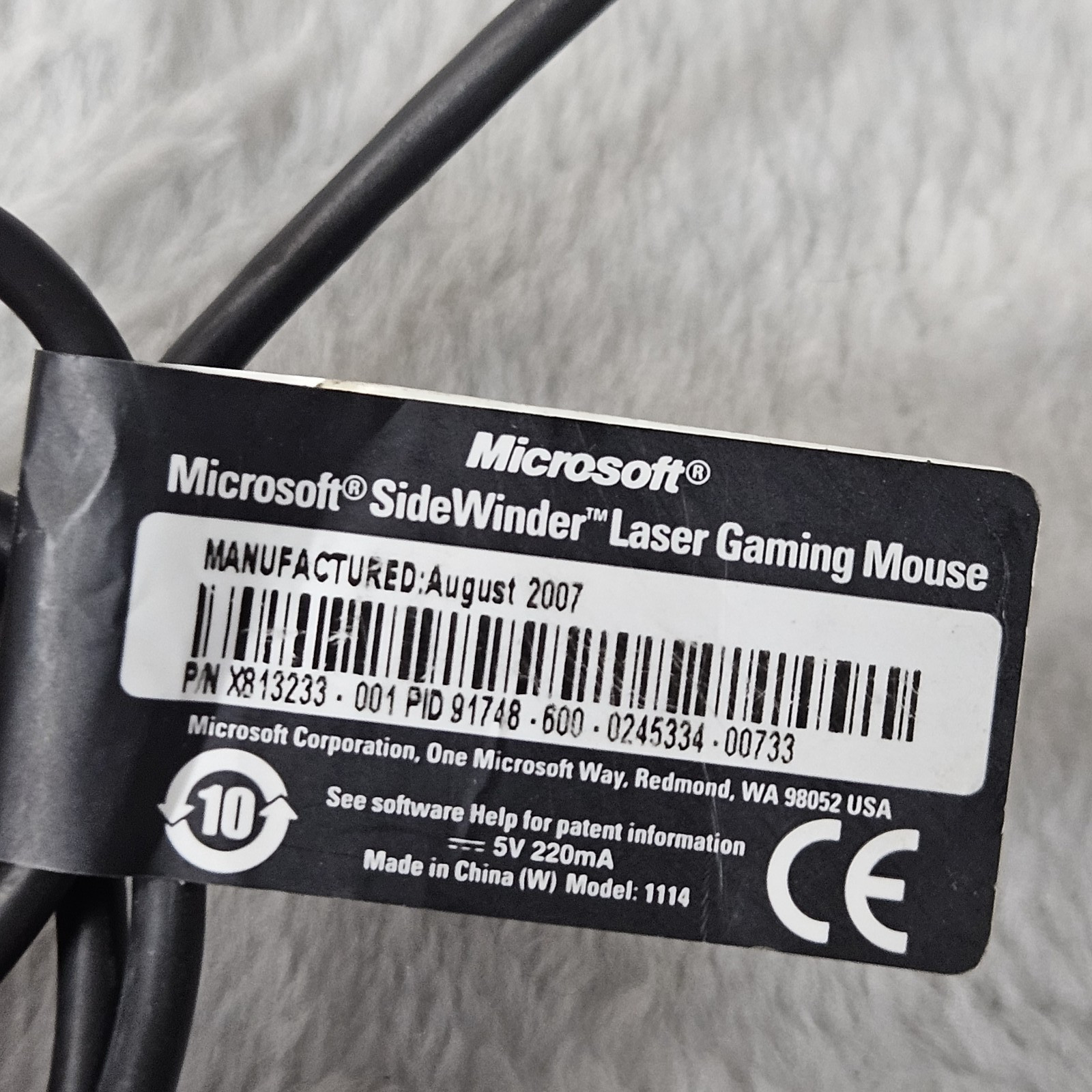 Microsoft SideWinder Laser Gaming Mouse (2007) Rare Retro Gaming Gear- Coasters