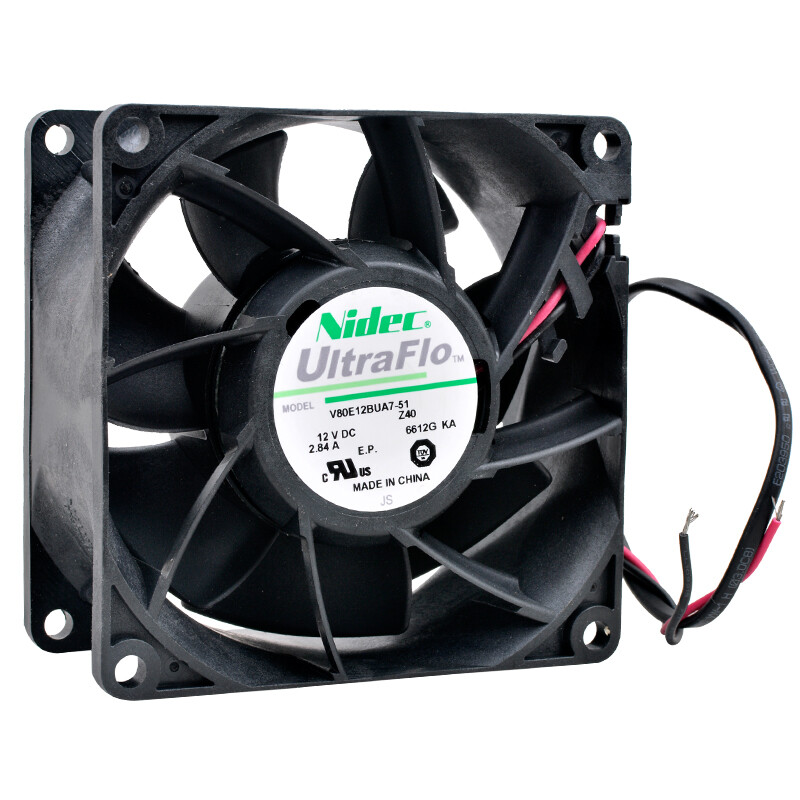 V80E12BUA7-51 80mm DC12V 2.84A cooling fan for servers and modified motorcycles