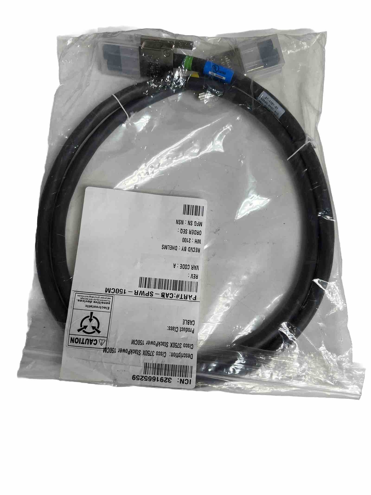 2x CAB-SPWR-150CM For Cisco 3750X Stack Power Cable 37-1121-01 1.5m , 3291665260