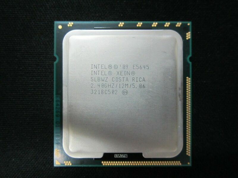 Intel Xeon E5645 2.40 GHz SLBWZ 6 Cores 12 80 W Threads LGA1366 CPU Processor